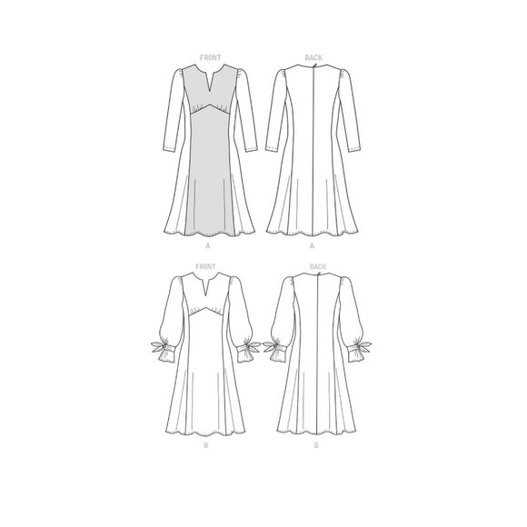 Butterick B6805 Womens Dress Sewing Pattern Sizes 6-14 A-Line  Design - Picture 3 of 7